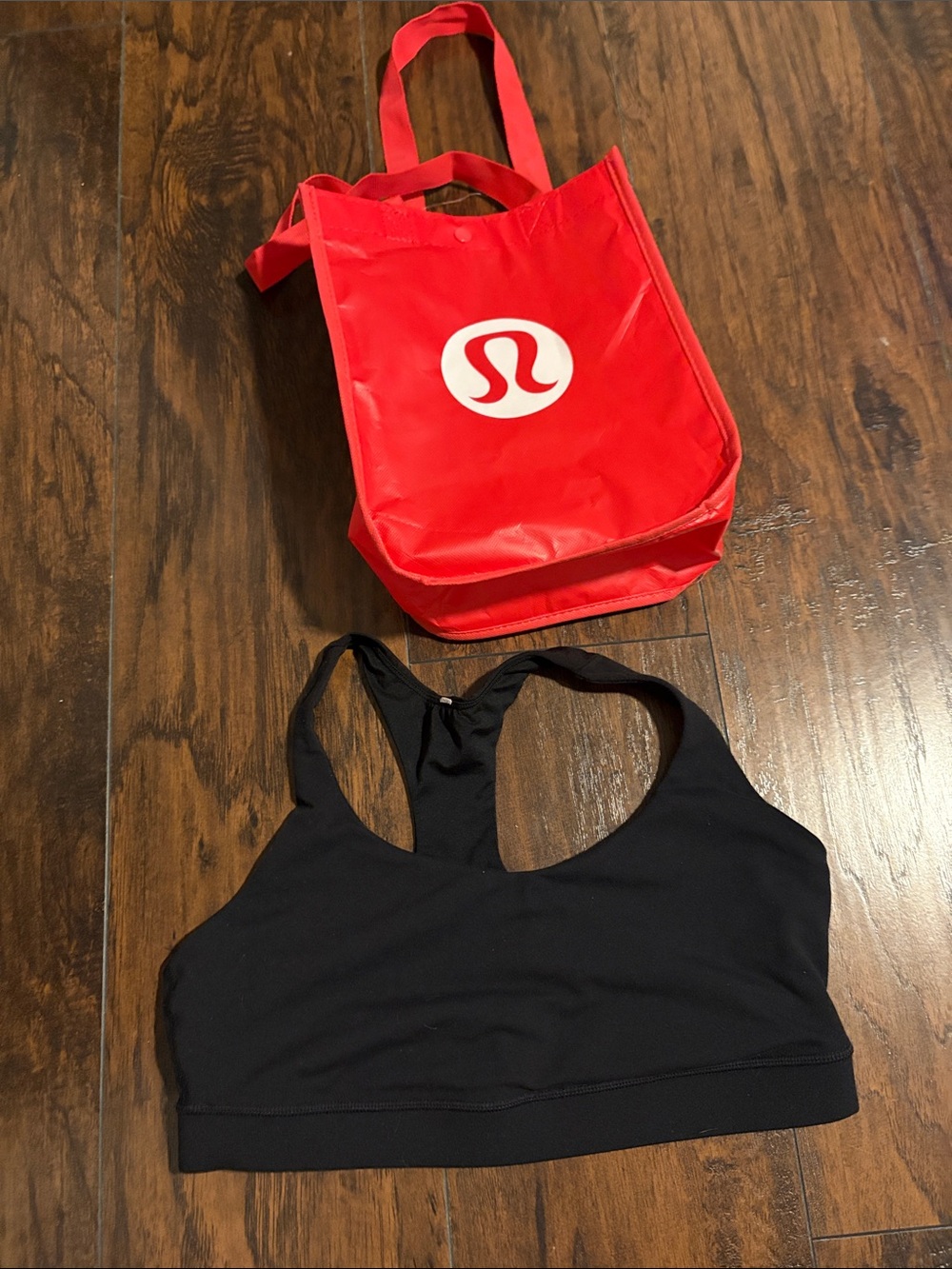 Lululemon Black Racerback Sports Bra 16 pit to pit - Picture 2 of 7